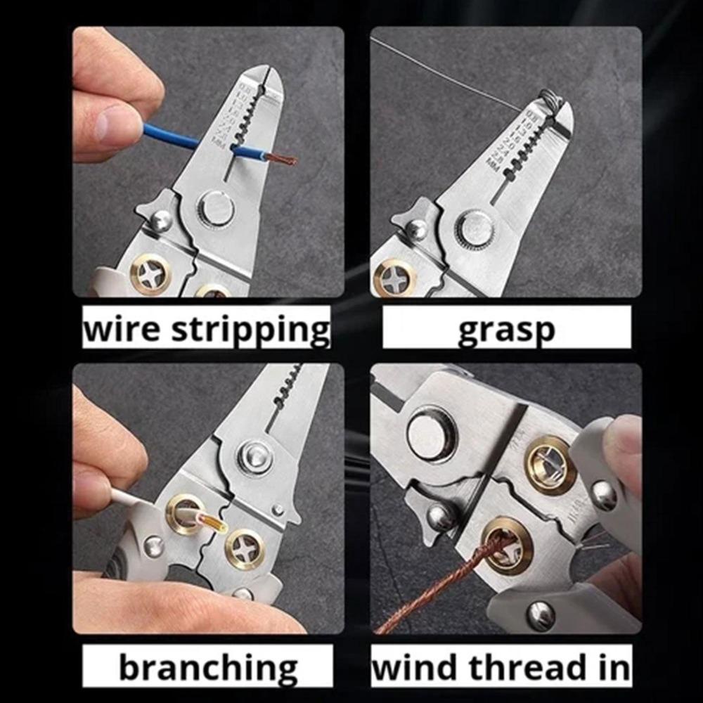 Lanfy Tang Kupas Kawat Tang Kabel Multi Purpose Ergonomic Handle Wire Cutters Tang Kawat Untuk Kelas Industri