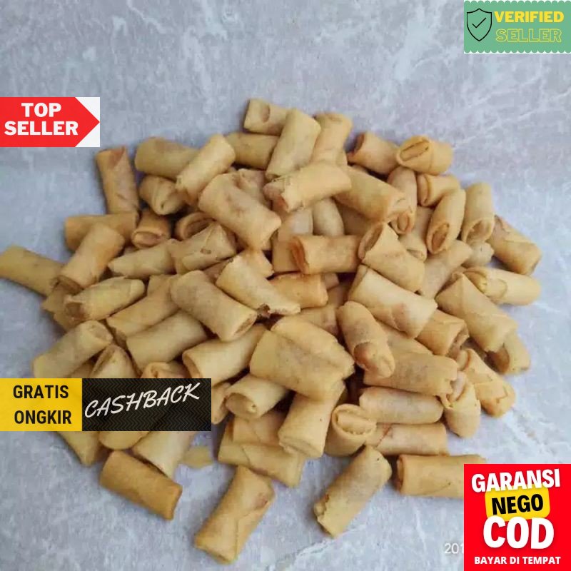 sumpia udang sumpia ebi 250 gram sumpia abon sumpia mini lumpia isi udang lumpia ebi lumpia abon .