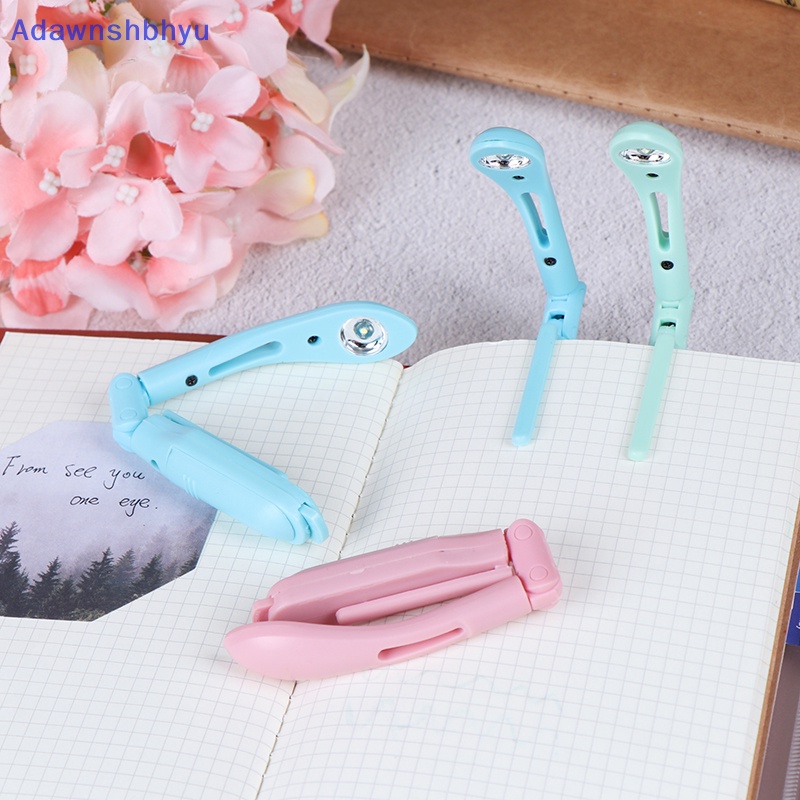 Adhyu Lampu Baca Led Mini Portable Pelindung Mata Led Night Light Book Light Dengan Klip ID