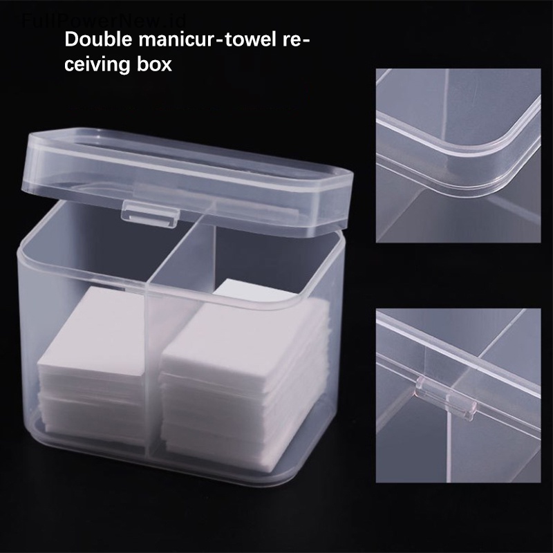 Power Cotton Pads Swab Tisu Kuku Makeup Brushes Organizer Kotak Penyimpanan Holder Case ID
