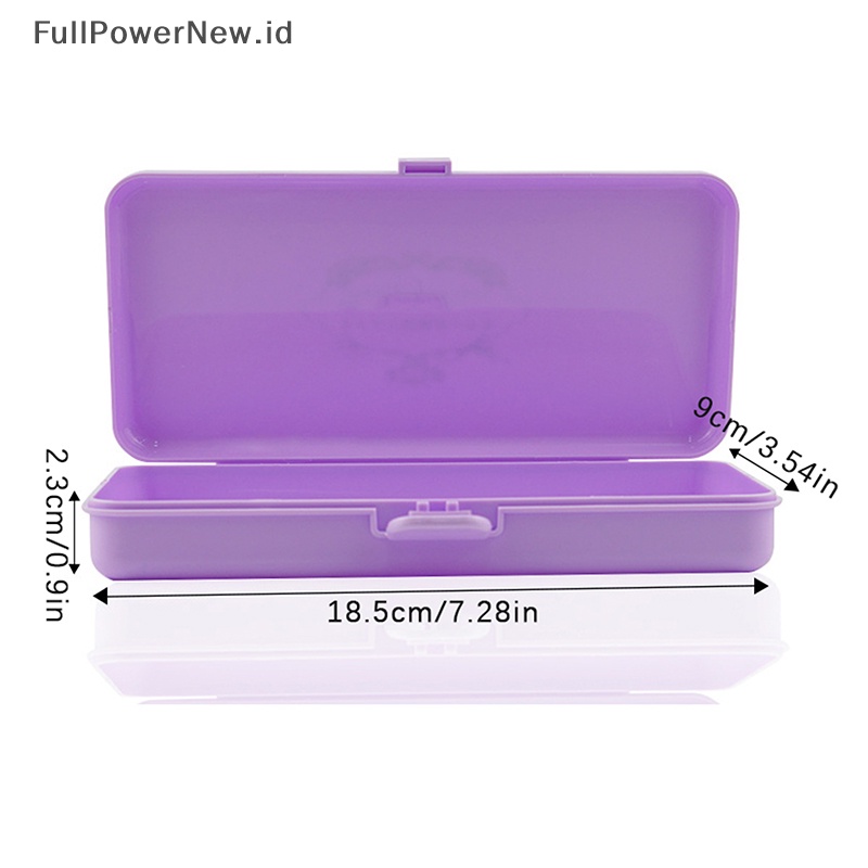 Power 1Pcs Nail Art Manicure Alat Kotak Penyimpanan Plastik Brushes Wadah Holder ID