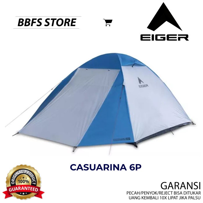 EIGER ORIGINAL CASUARINA 6P TENT TENDA KEMPING OUTDOOR ADVENTURE