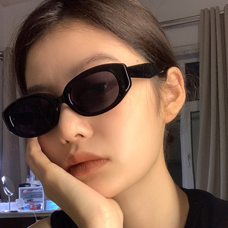 (YUZHU) Kacamata Hitam Mata Kucing Fashion Baru Untuk Wanita Premium Sense INS Bingkai Kecil Kerai Sunglasses