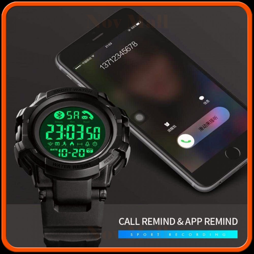 SKMEI Jam Tangan Smartwatch Pria Bluetooth Pedometer - 1501