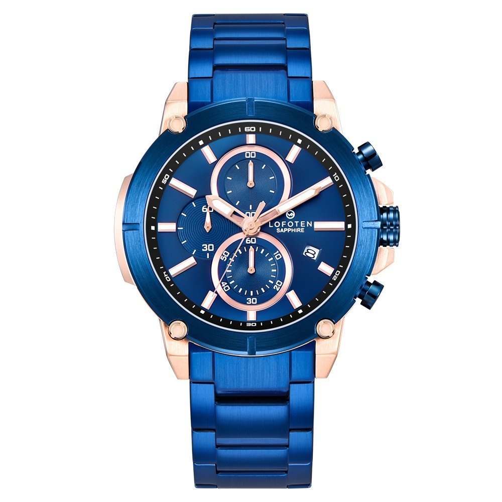 LOFOTEN Jam Tangan Analog Pria F-6522MC Stainles Steel