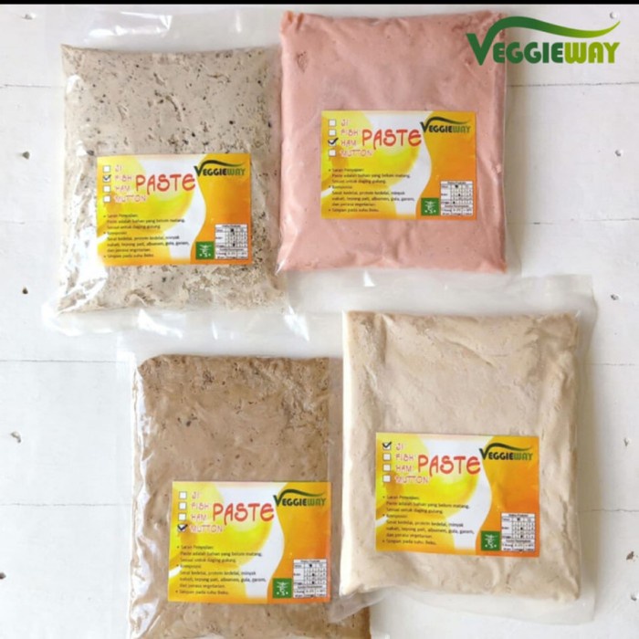 

Veggie Way mutton,ji/ayam,ham,fish/ikan paste/daging halus analog