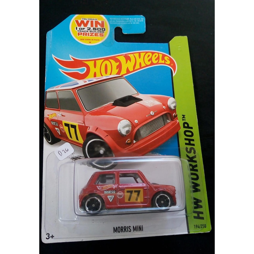 Hot Wheels - Morris Mini HW Workshop No.77 Red
