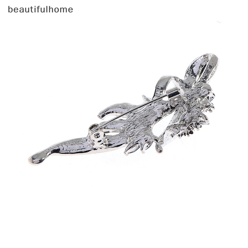 {beautifulhome} 1pc Wanita Elegan Kristal Bros Pin Fashion Perhiasan Pakaian Aksesoris Hadiah.