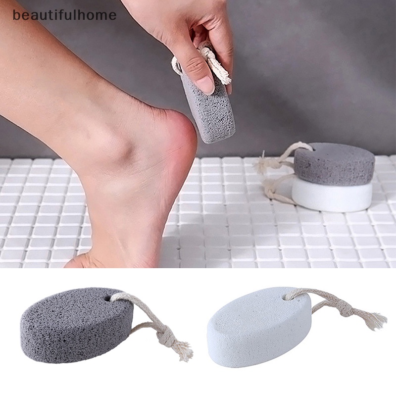 {Cantikhome} Alat Pembersih Kaki Penghilang Kalus Kulit Keras Scrub Bath Ellipse Pumice Feet Stone.