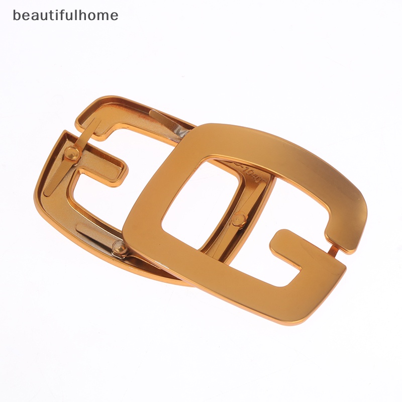 {beautifulhome} 1pc G-shaped Glossy Shoes Clip Gold Shoe Buckle Pompa Tumit Tinggi Flat Shoes Decor.