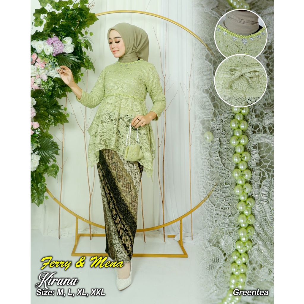 BA KEBAYA BRUKAT/ SETELAN KEBAYA  BROKAT KIRANA | KEBAYA KIRANA | KEBAYA MODERN | kebaya favorite| BAJU OUTFIT brukat kekinian