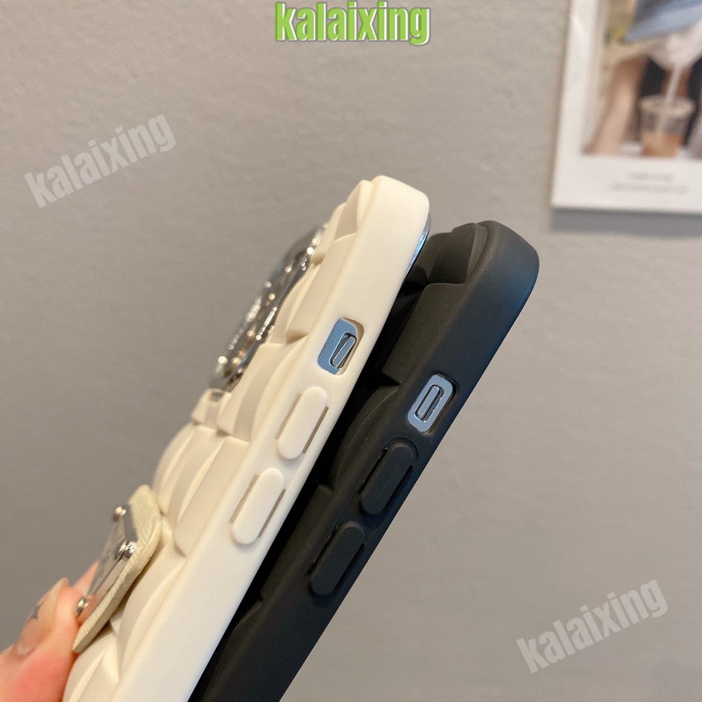 IPHONE Prada Fashion Soft Tpu Phone Case Electroplating 3D Motif Kotak Untuk Iphone14 Pro Max14 13 Pro Max Xr X Xs Max11 12 Pro