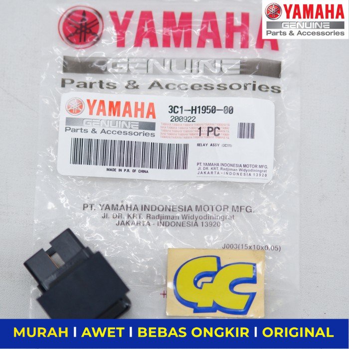Relay Starter Assy Yamaha Vixion MX King Scorpio 3C1-H1950-00 - Sparepart Sperpart Spare Part Motor 