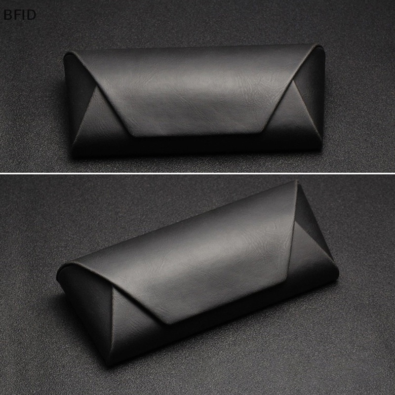 [BFID] Myopia Leather Glasses Case Kotak Kacamata Kulit Untuk Wanita Kotak Kacamata Berjemur Kacamata Pouch Solid Aksesoris Kacamata [ID]