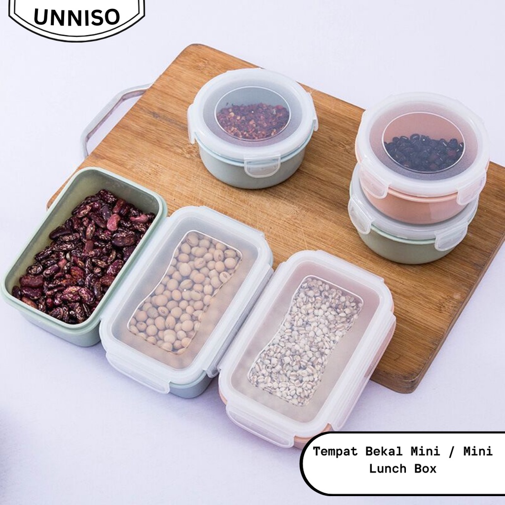 UNNISO - Tempat Bekal / Mini Lunch Box Kotak