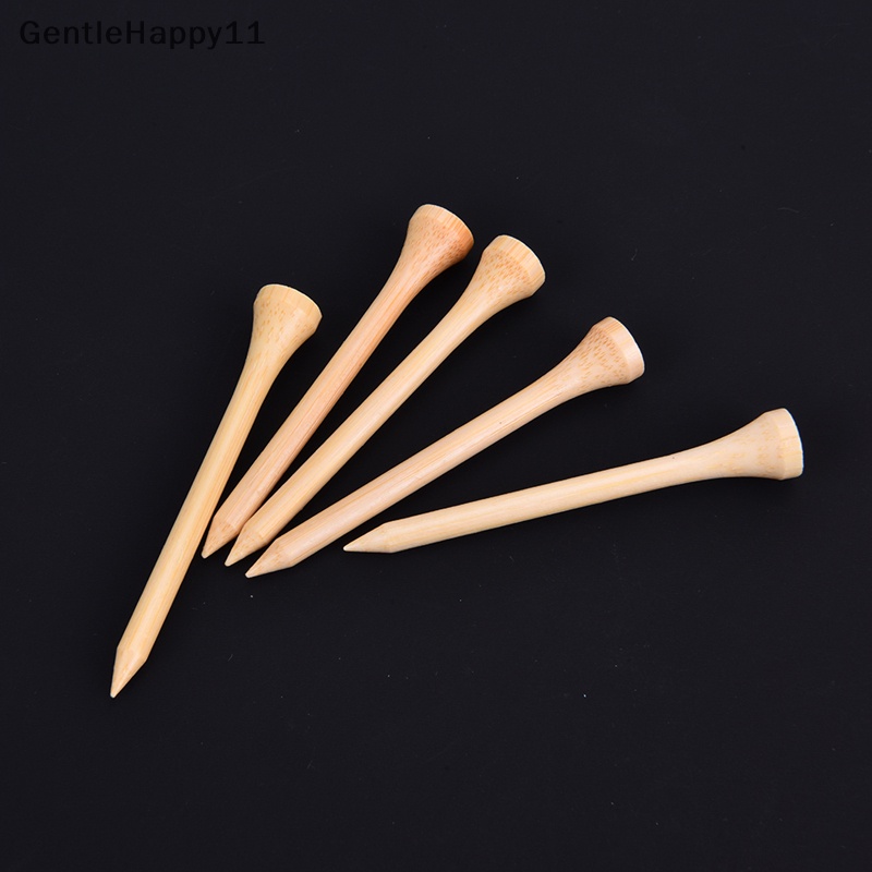 Gentlehappy 100Pcs /Set Golf Tee Bamboo Tee Tempat Bola Golf 4ukuran Lebih Kuat Dari Tee Kayu id