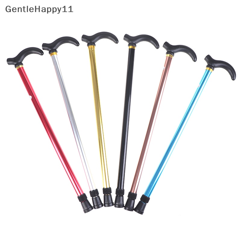 Gentlehappy Adjustable Walking Stick 2bagian Stabil Anti Selip Kruk Orang Tua Hiking Cane id