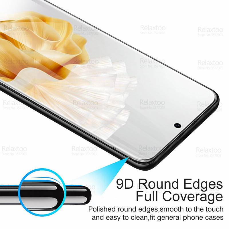 Film Tempered Glass Hitam Untuk Huawei Enjoy 10 20 50 60 9 Y20 Z SE Pro Plus 4G 5G Pelindung Layar Untuk Huawei Enjoy 10e 10s 20e 50z 60x 9e 9s Film Pelindung Handphone