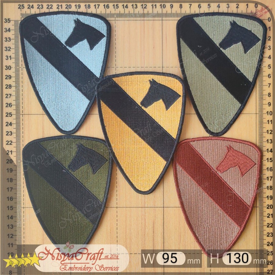 Bordir NCEP0101-0051 US ARMY 1st Cavalry Division | CAVALRY | Shoulder Sleeve Insignia (SSI)  Patch 