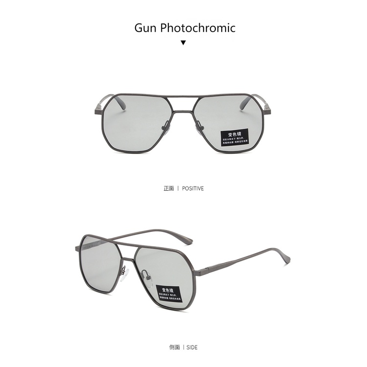 Kacamata Hitam Polarized Photochromic Untuk Pria Mengemudi Perlindungan UV