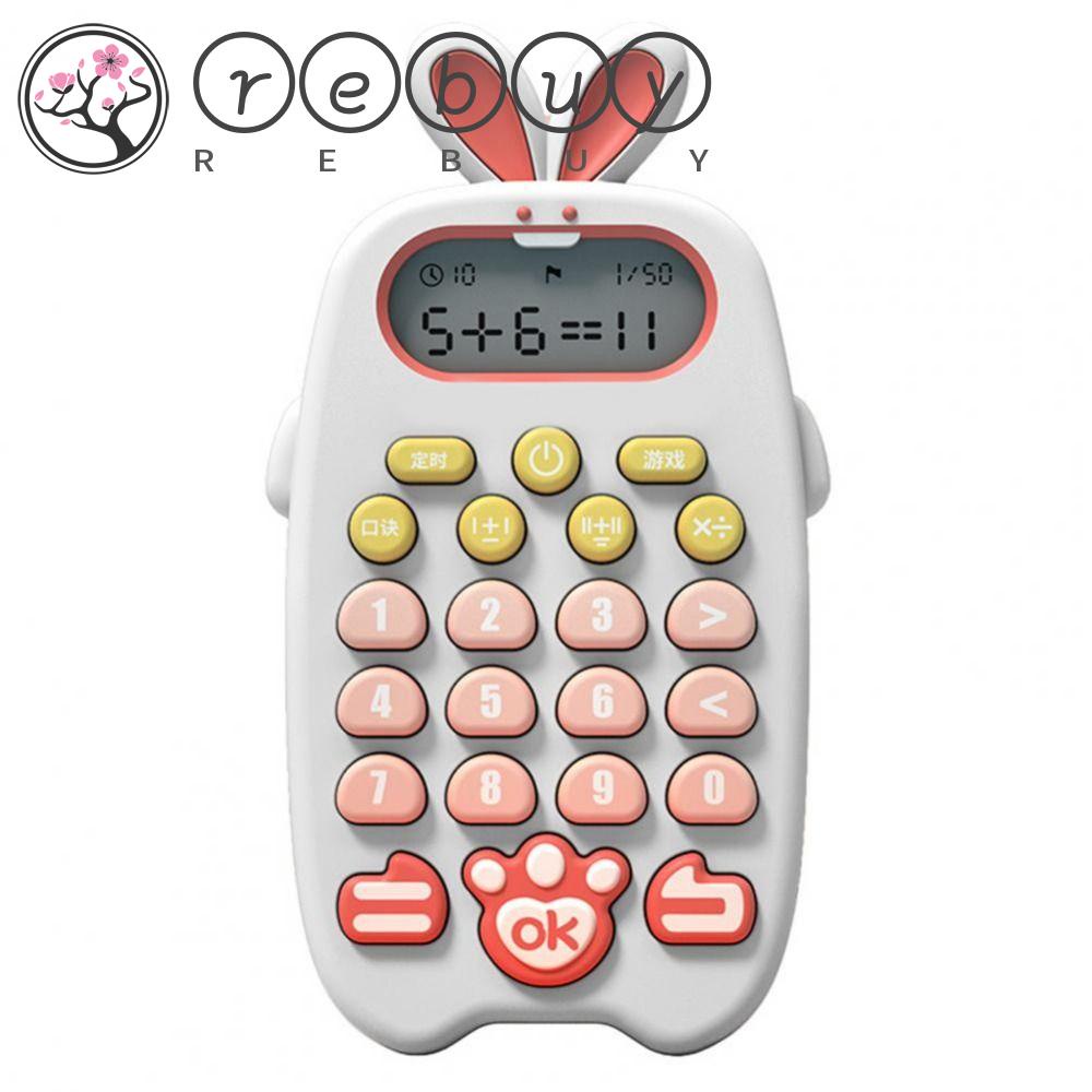 REBUY Rebuy Oral Calculator Mainan Belajar Kartun Kelinci Permainan Angka Edukasi Dini Belajar|Latihan Aritmatika Mulut