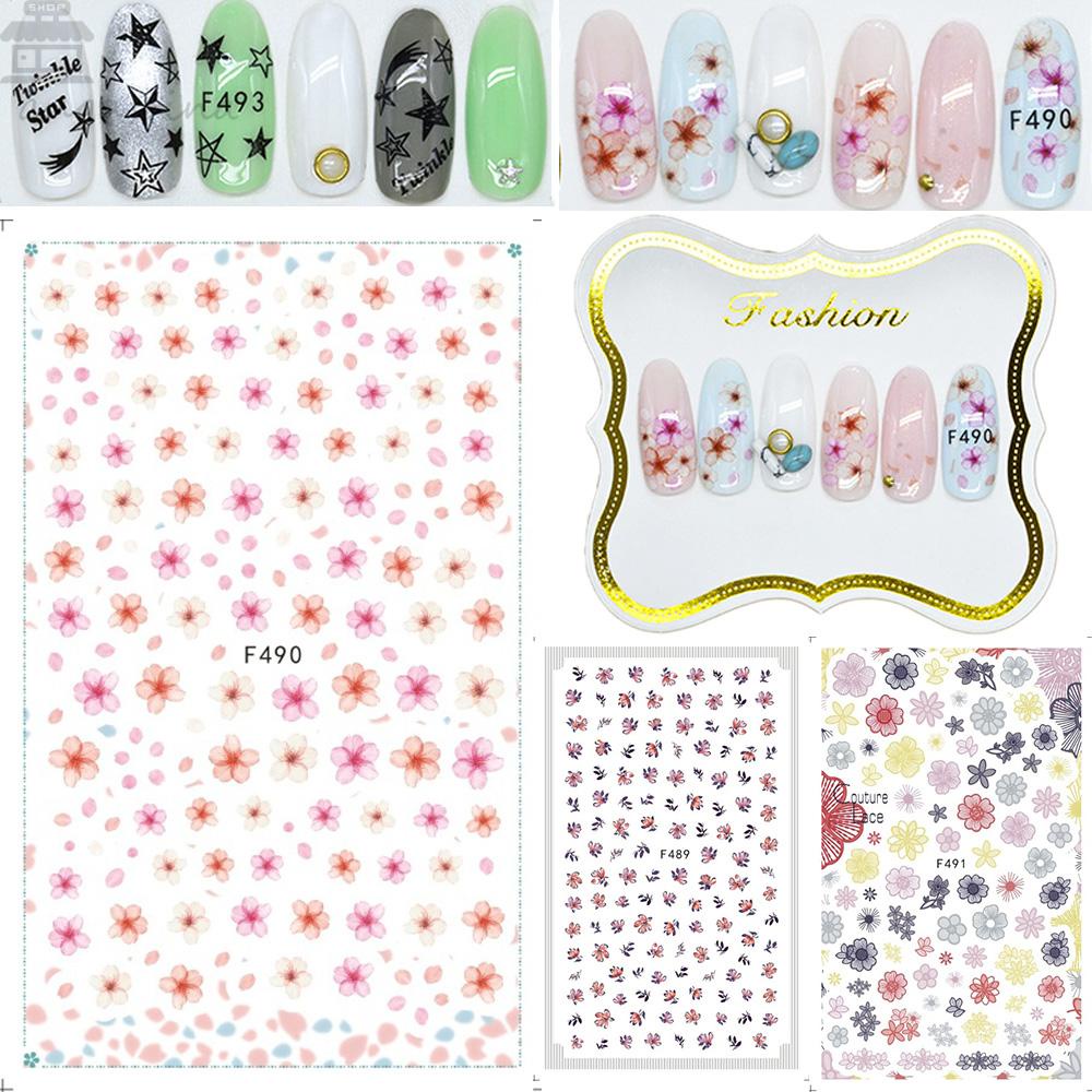 AUGUSTINA Agustina Gaya Cina Stiker Kuku Perekat Diri Manicure Personalita Nail Foils