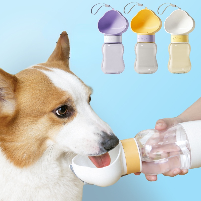 Dog Out Water Cup Botol Air Portabel Menemani Cangkir Berjalan Anjing Botol Air Minum Peliharaan Air Pakan Air Minum Perlengkapan Peminum