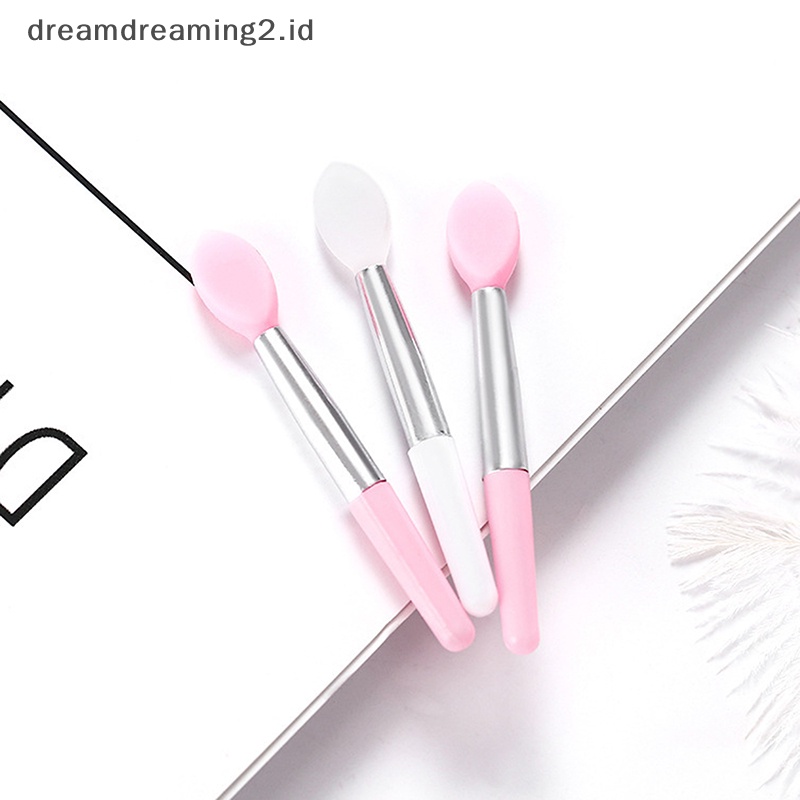 (drea) 10pcs Kuas Bibir Mini Kuas Makeup Kuas Bibir Silikon Kuas Bibir Makeup //
