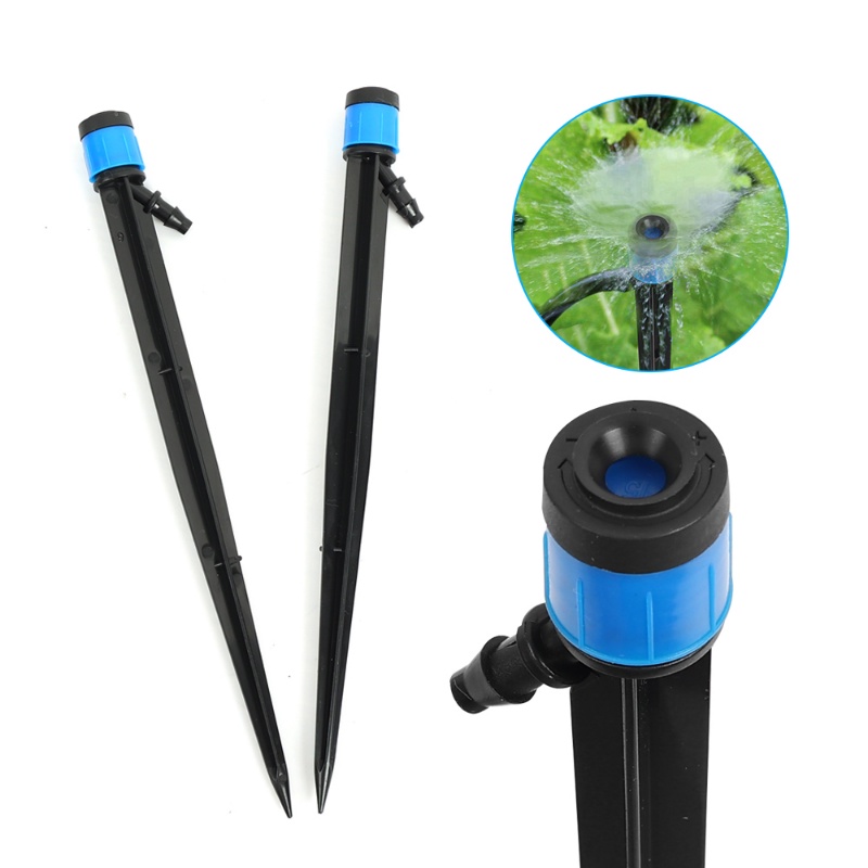 Nozzle Penyiraman Rumput Tipe Plug-in Hitam Biru Kreatif/ Sprinkler Irigasi Bunga Tanaman Taman Outdoor Sederhana