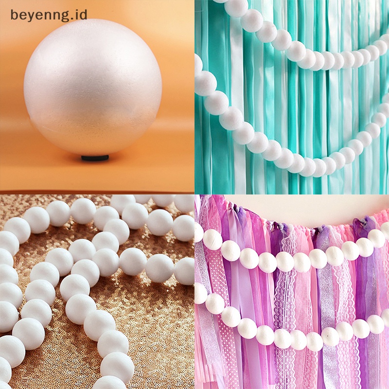 Beyen 10bulat Putih 80mm Polystyrene Foam Ball Modelling Sphere Styrofoam Kerajinan ID