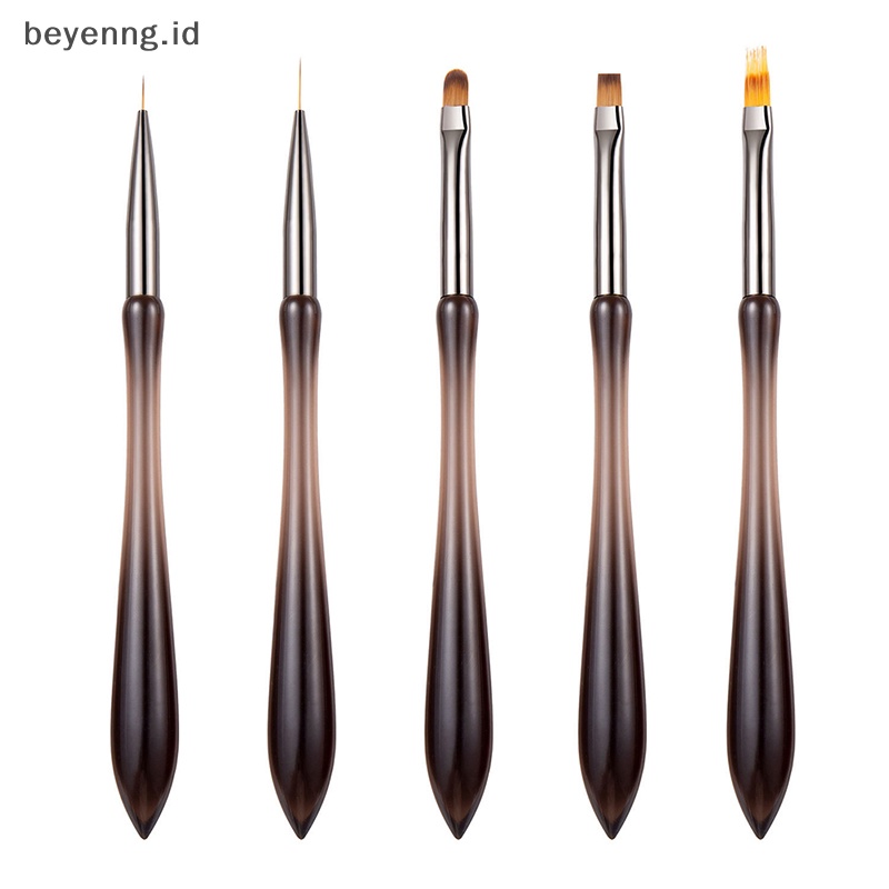 Beyen 1Pcs Nail Art Liner Brush Pen Pegangan Akrilik Salon Menggunakan Sikat Rambut Nylon ID