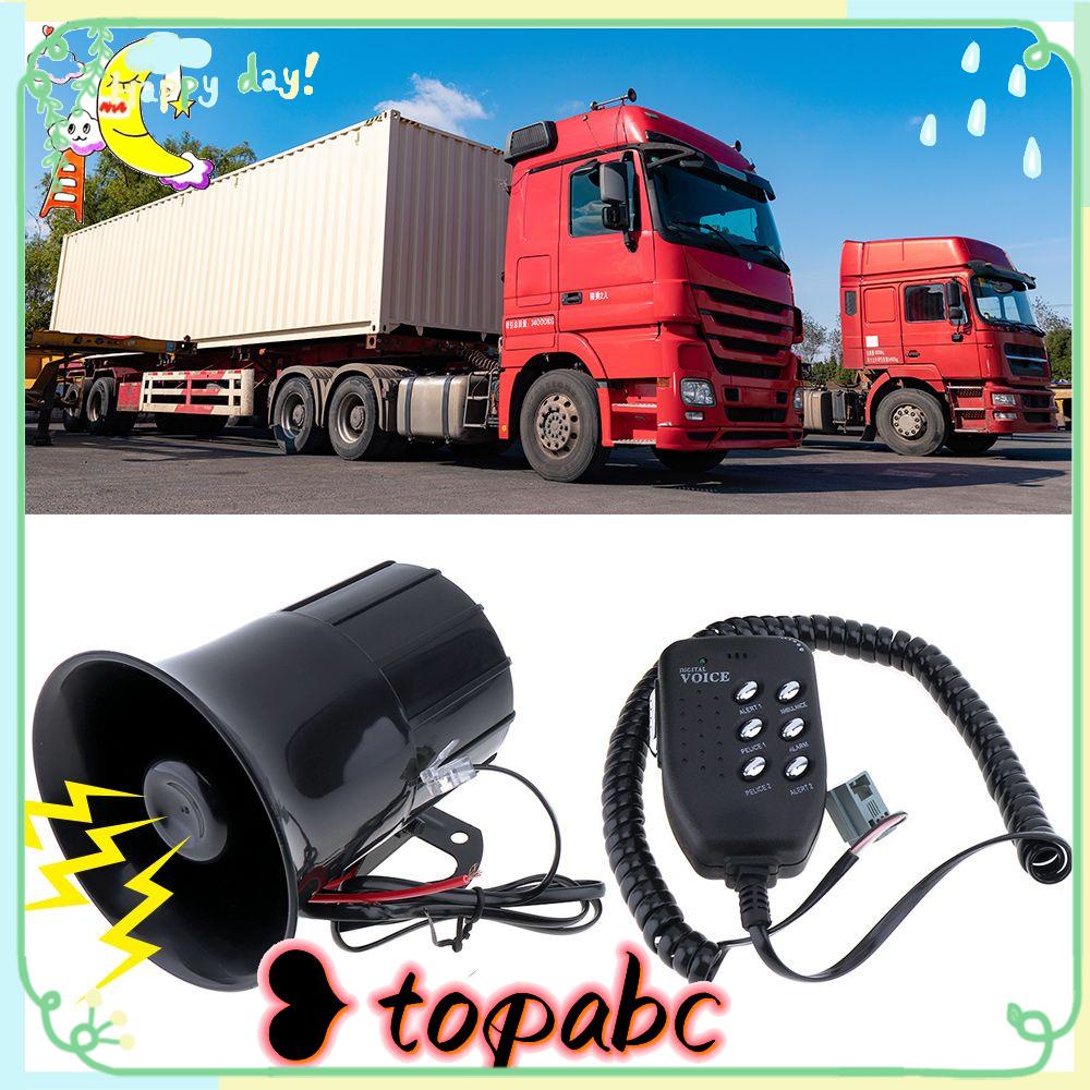 TOP 12v 100W 6suara Speaker Mudah Dipasang Tahan Lama Multifungsi Pemakaian Speaker Keras Untuk Auto Mobil Kendaraan Megaphone Peluit Darurat Emergency Sound Amplifier