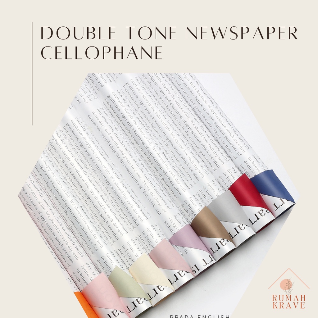 

RUMAH KRAVE - Double Tone Newspaper Cellophane