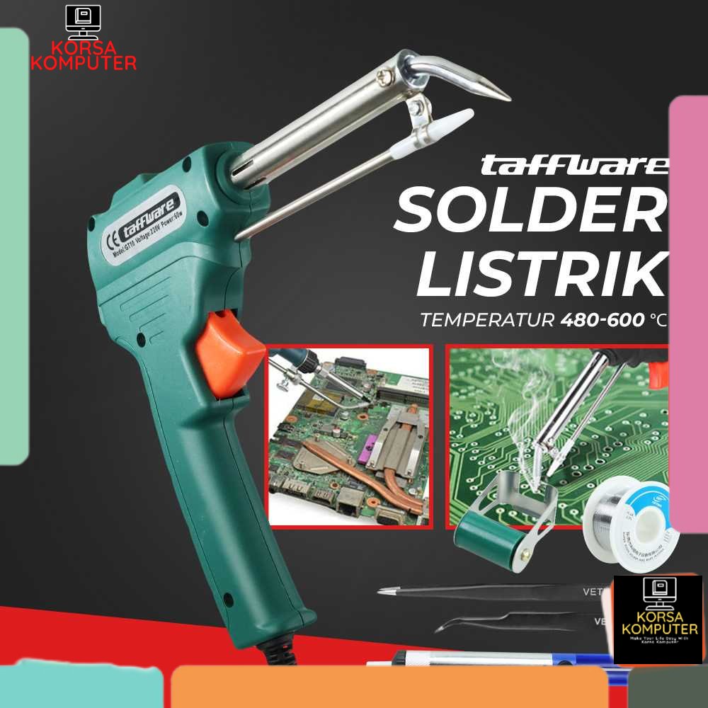 Solder Listrik Tembak Solder Timah Tin Iron Gun Handheld Wire Tweezer 60W Taffware - GT10