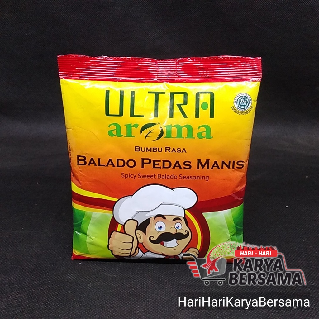 

ULTRA AROMA BUMBU RASA BALADO PEDAS MANIS 100GR