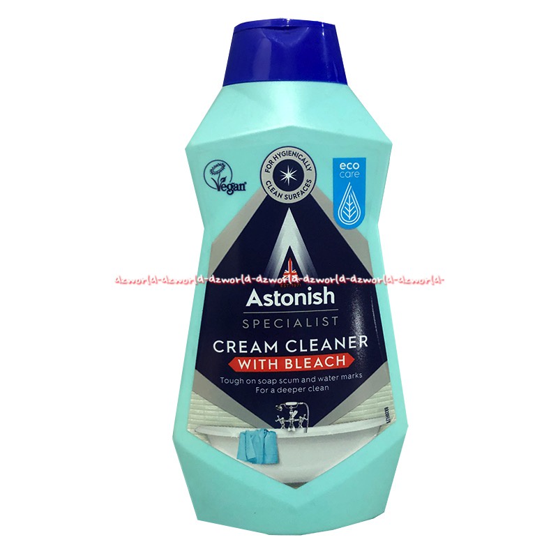 Astonish Cream Cleaner With Bleach 500ml Krim Pembersih  Astonish Specialist Cream Cleaner With Bleach Pembersih Bleaching Dengan pemutih Bisa memutihkan