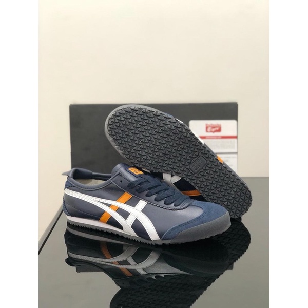 Sepatu 0nitsuka Tiger Mexico 66 Navy White Orange