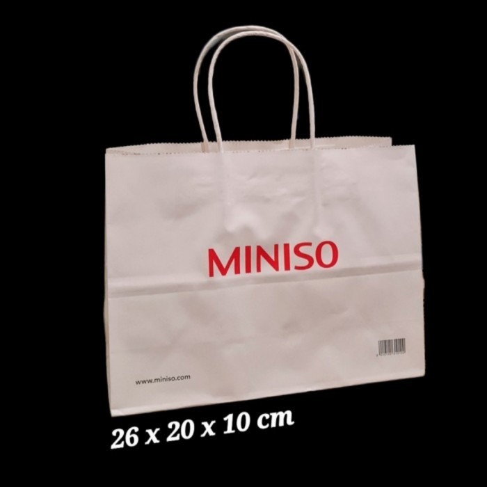 

[SC] Paperbag MINISHO Authentic 26 x 20 x 10 cm (Small)