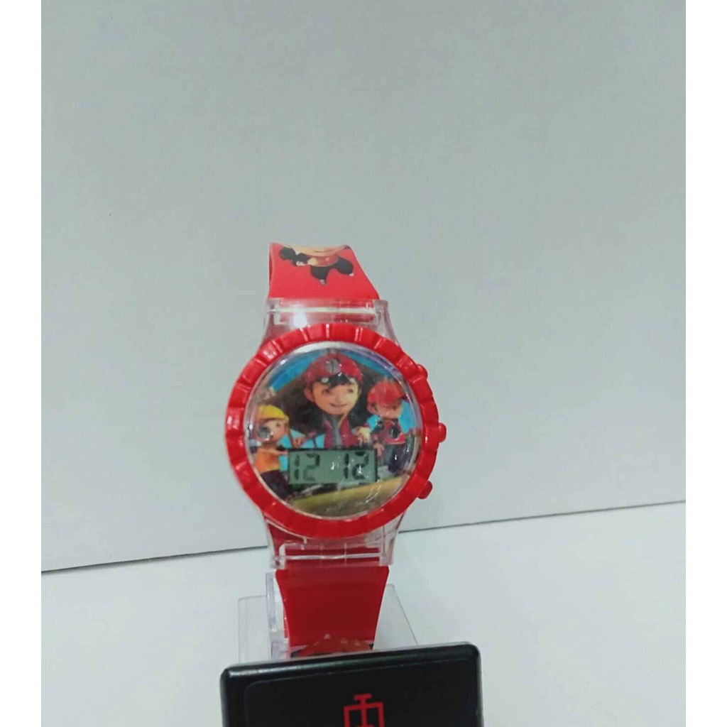 JAM TANGAN ANAK LAKI LAKI DIGITAL MUSIK LAMPU KARAKTER BOBO BOY 845 COD