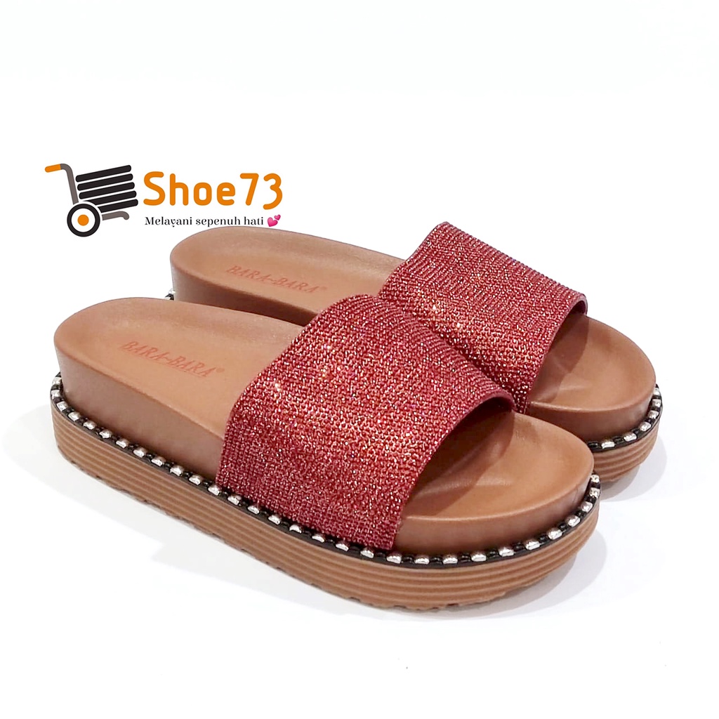 BARA-BARA MJZ 8010 KGT SIZE 36-40 ORIGINAL l Sandal Wedges Selop Jelly Wanita l Sendal Kokop Cewek Impor