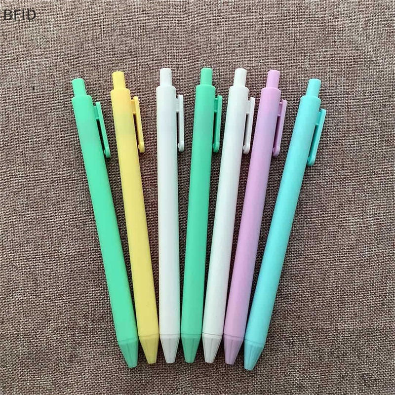 [BFID] Macaron Candy Color Retractable Gel pen Refills Rod Set 0.5 mm Bolpoin Kawaii Press pen [ID]