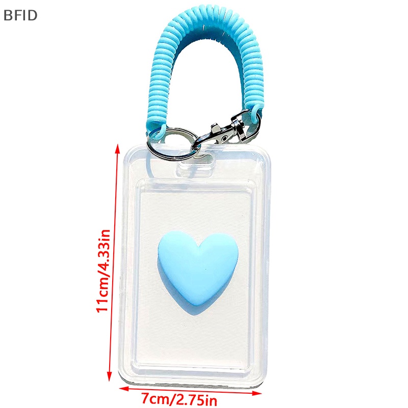 [BFID] Akrilik Kpop Photocard Holder Transparan 3inch Idol Card Holder Photo Sleeves Kartu Bus Student Card Case Pelindung Foto [ID]