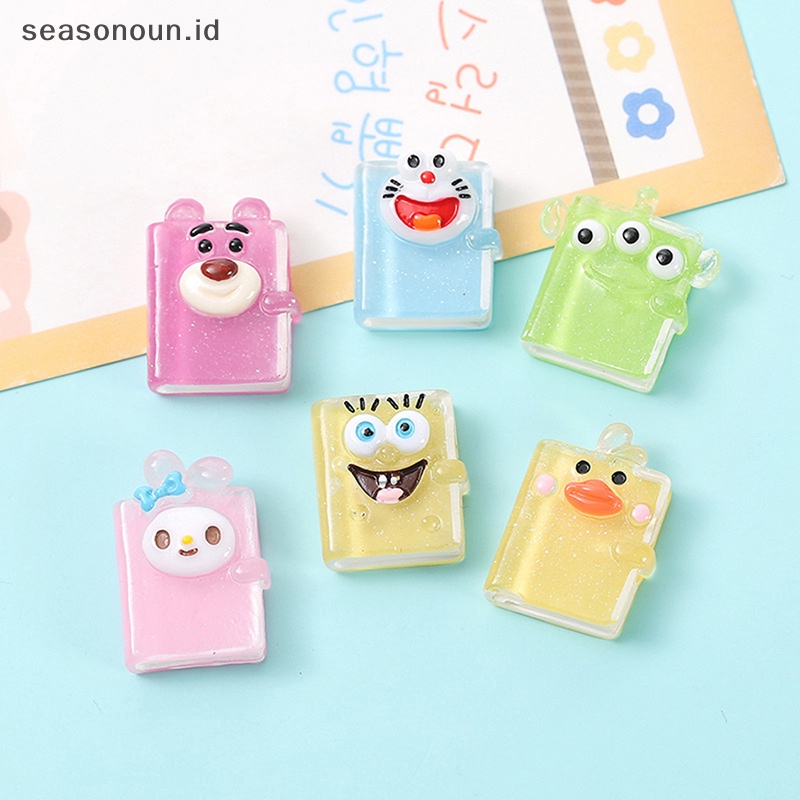 Toserbaeasonoun 5pcs alfinransparent alfinartoon galihhakarakter alfinesin galihh galihor erkapewelry galihaking aksesoris galihraft galiheychain galiharring mustofaecoration .