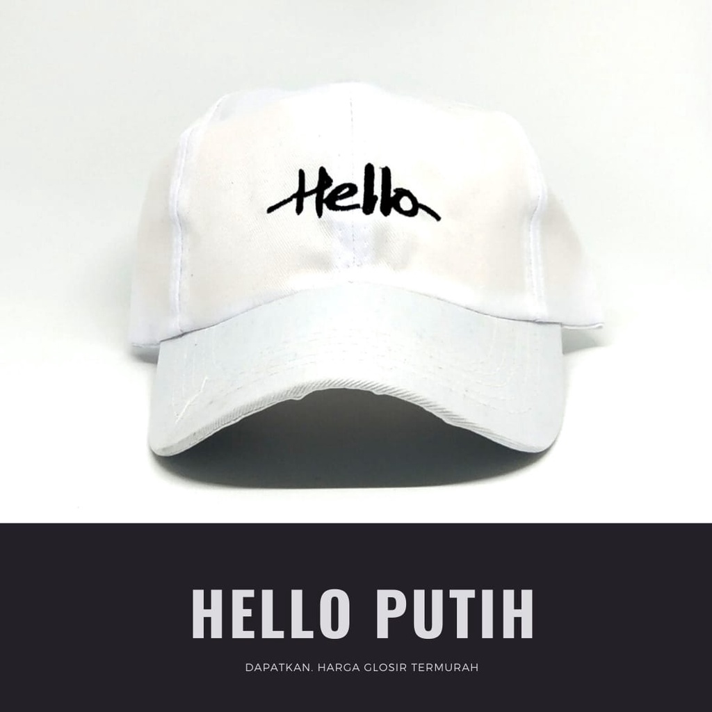 Topi Baseball HELLO Topi Baseball Topi Golf Topi Pria Topi Wanita