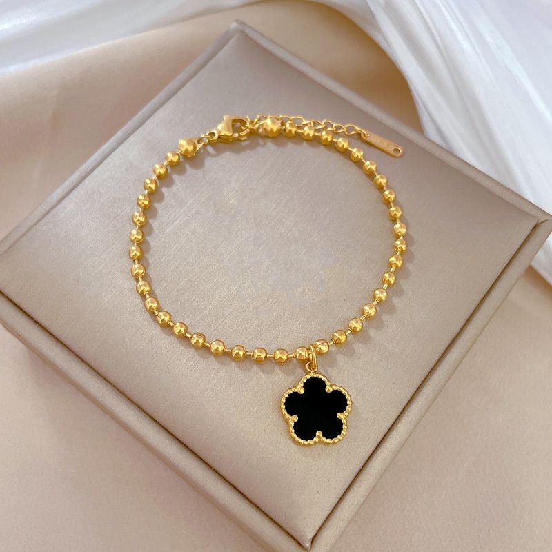 Gelang tangan biji bunga titanium import harga grosir bisa cod