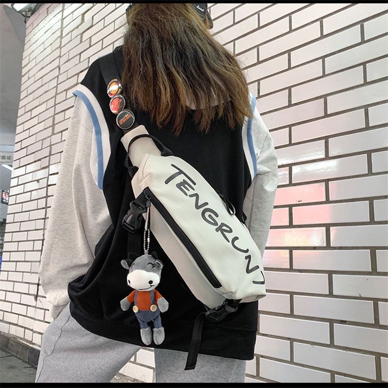 Tas Selempang Pria Wanita Unisex Motif Monokrom