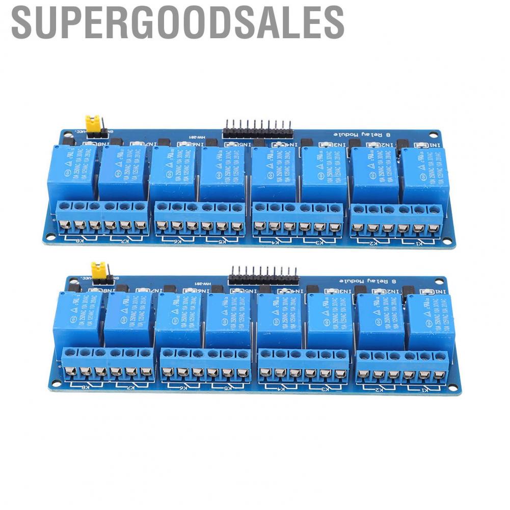 Supergoodsales Relays Board  Wide Application 8 Channel Relay Module Optocoupler Isolation for PIC AVR 51