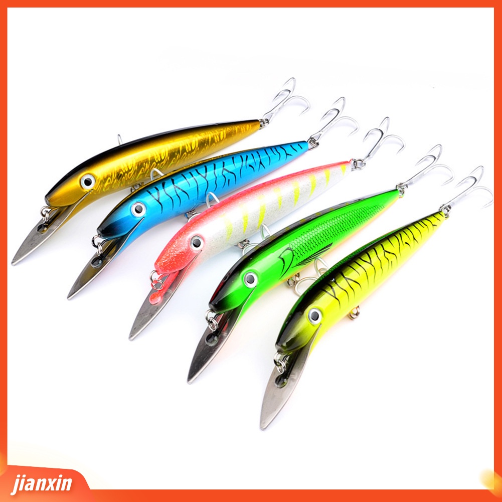 (In Stock) 20 cm Ikan Kecil Buatan VIB Bionic Fishing ABS Hard Lure Umpan Tackle Dengan Kait