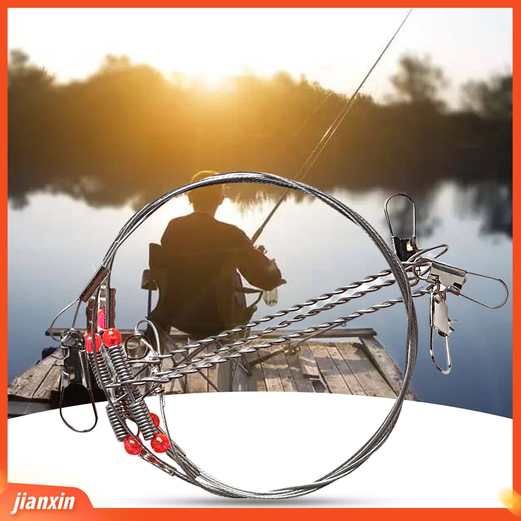 (In Stock) Rig Pancing Non-Cacat Kuat Tarik Laut Memancing Stainless Steel Fishing Tackle Aksesoris Kawat Jejak Pemimpin Rig Untuk Outdoor