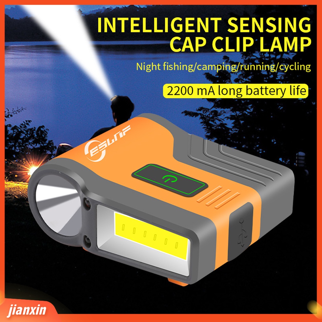 (In Stock) Lampu Pancing Klip Plastik Anti Air Ringan Ketangguhan Yang Baik Topi Clip Light Untuk Memancing